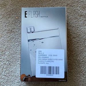 Clear see-through flask